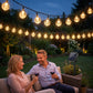 Guirlande lumineuse solaire étanche à bulles pour terrasse