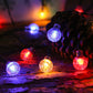 Guirlande lumineuse solaire étanche à bulles pour terrasse