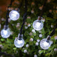Guirlande lumineuse solaire étanche à bulles pour terrasse