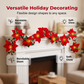 Christmas Poinsettia Flower String Lights