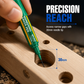 🛠️ Feutres à pointe longue de 20 mm pour le travail du bois – Stylos de marquage à base d'huile, imperméables et à séchage rapide, pour les endroits difficiles d'accès