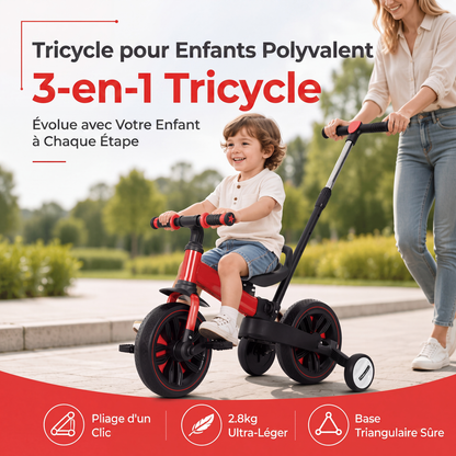 Tricycle draisienne pour enfants 3 en 1