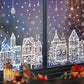 Ensemble d’Autocollants de Fenêtre « Village de Noël »