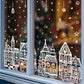 Ensemble d’Autocollants de Fenêtre « Village de Noël »