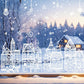 Ensemble d’Autocollants de Fenêtre « Village de Noël »