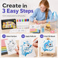 Kit de peinture en mousse gonflante pour enfants