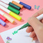 ✨ 100 motifs géométriques à colorier par numéro – sur fond noir, incluant des feutres aquarelle double pointe et une boîte de rangement !