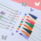 ✨ 100 motifs géométriques à colorier par numéro – sur fond noir, incluant des feutres aquarelle double pointe et une boîte de rangement !