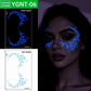 Autocollants de tatouage lumineux pour le visage d'Halloween