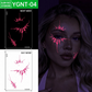 Autocollants de tatouage lumineux pour le visage d'Halloween