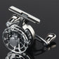 Moulinet de pêche léger en métal avec double bras oscillant