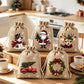 🎅🎁 -60% ! 🎄Sacs Cadeaux de Noël à Cordon – Imprimés Festifs & Tissu Durable pour Emballage Chic et Réutilisable.