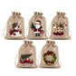 🎅🎁 -60% ! 🎄Sacs Cadeaux de Noël à Cordon – Imprimés Festifs & Tissu Durable pour Emballage Chic et Réutilisable.