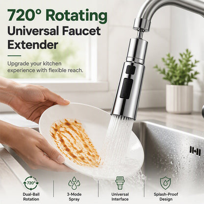Buse de robinet de cuisine rotative universelle