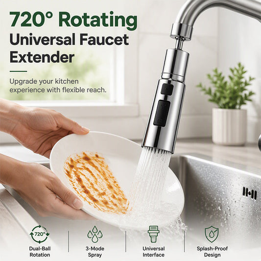 Buse de robinet de cuisine rotative universelle