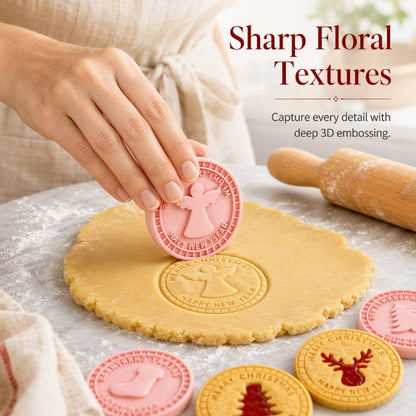 Ensemble de moules à biscuits de Noël festifs