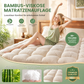 【SUEEAN】 surmatelas en fibre de bambou viscose, surmatelas matelassé, doux, respirant et soulageant la pression, avec poches extensibles pour matelas jusqu’à 40 cm