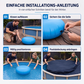 Coussin d'air gonflable rond pour l'hivernage des piscines