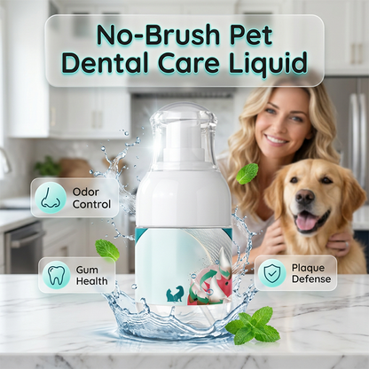 🐾Soin dentaire liquide sans brossage pour animaux – Des soins dentaires simplifiés pour vos animaux de compagnie🦷