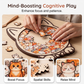 Puzzle en bois à empiler en forme d'animaux