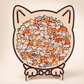 Puzzle en bois à empiler en forme d'animaux