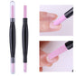Stylo polissoir à ongles double tête en quartz
