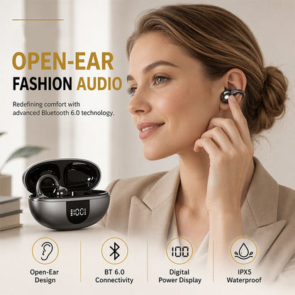Écouteurs Bluetooth à clip pour oreilles ouvertes