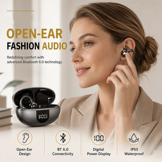 Écouteurs Bluetooth à clip pour oreilles ouvertes