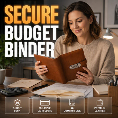Classeur de budget avec cadenas pour économiser de l'argent