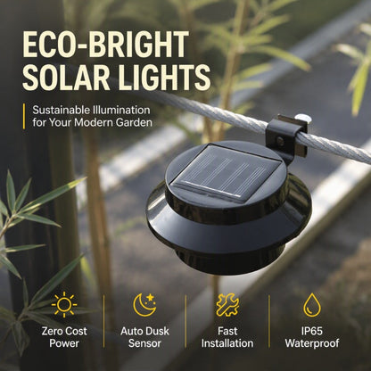Lampes murales de gouttière solaires LED étanches d'extérieur