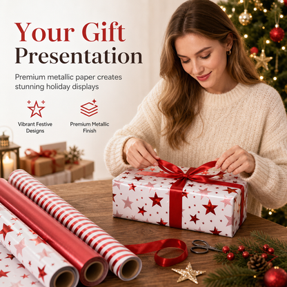 Rouleau de papier cadeau de Noël
