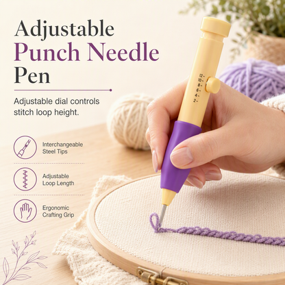 Kit d'outils pour broderie à l'aiguille poinçonnée