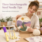Kit d'outils pour broderie à l'aiguille poinçonnée