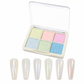 💅✨ Poudre pour ongles chromée unie 6 couleurs – Effet miroir métallique à appliquer par frottement