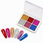 💅✨ Poudre pour ongles chromée unie 6 couleurs – Effet miroir métallique à appliquer par frottement