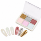 💅✨ Poudre pour ongles chromée unie 6 couleurs – Effet miroir métallique à appliquer par frottement