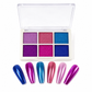 💅✨ Poudre pour ongles chromée unie 6 couleurs – Effet miroir métallique à appliquer par frottement