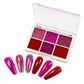 💅✨ Poudre pour ongles chromée unie 6 couleurs – Effet miroir métallique à appliquer par frottement