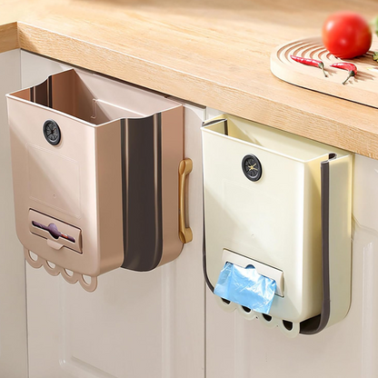 Mini poubelle pliable peu encombrante