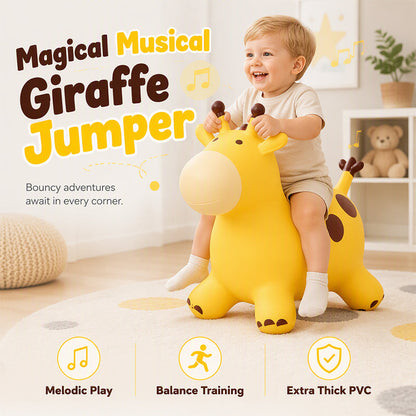 Girafe mignonne en forme d'animal sauteur pour enfants