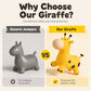 Girafe mignonne en forme d'animal sauteur pour enfants