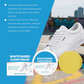 Crème nettoyante sans eau pour chaussures blanches
