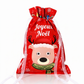 Lot de 10 sacs-cadeaux à bonbons de Noël avec cordon de serrage