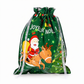 Lot de 10 sacs-cadeaux à bonbons de Noël avec cordon de serrage