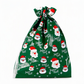 Lot de 10 sacs-cadeaux à bonbons de Noël avec cordon de serrage