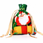 Lot de 10 sacs-cadeaux à bonbons de Noël avec cordon de serrage
