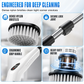 Brosse électrique multifonction à essorage avec poignée extensible