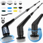 Brosse électrique multifonction à essorage avec poignée extensible