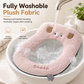 Housse de siège de toilette lavable en peluche épaisse