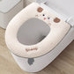 Housse de siège de toilette lavable en peluche épaisse